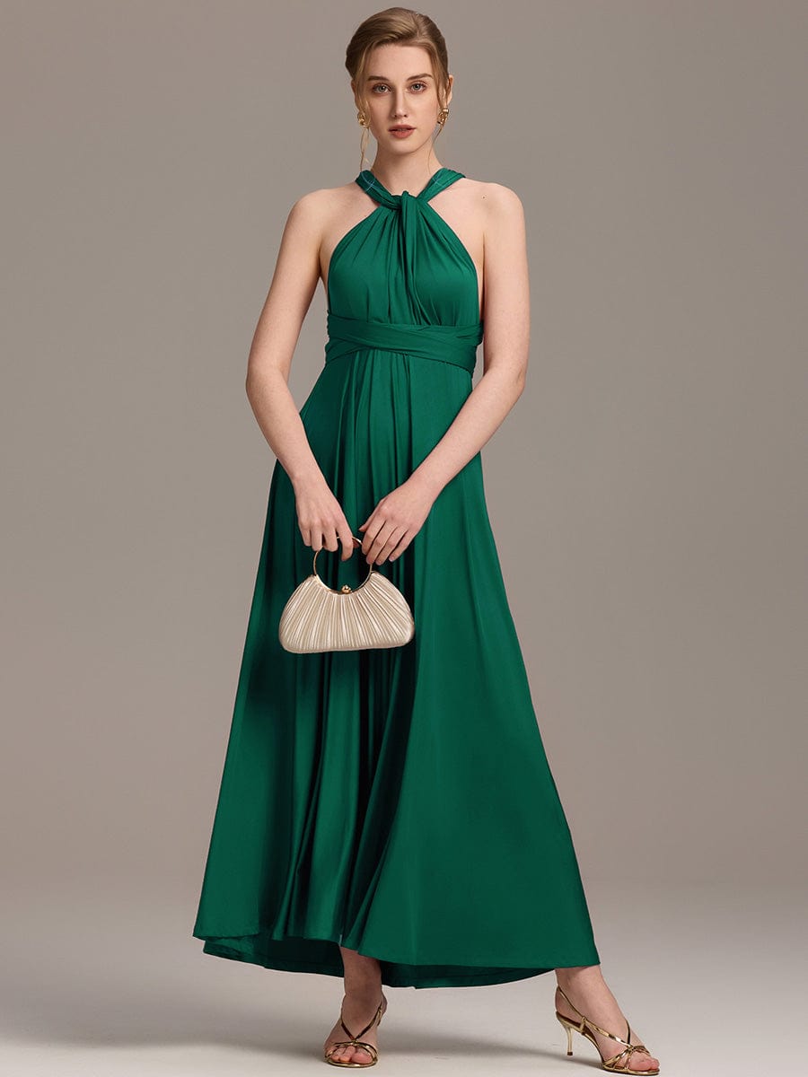 ever STYLES|High-Stretch Soft Versatile Convertible Bridesmaid Dress #color_Dark Green
