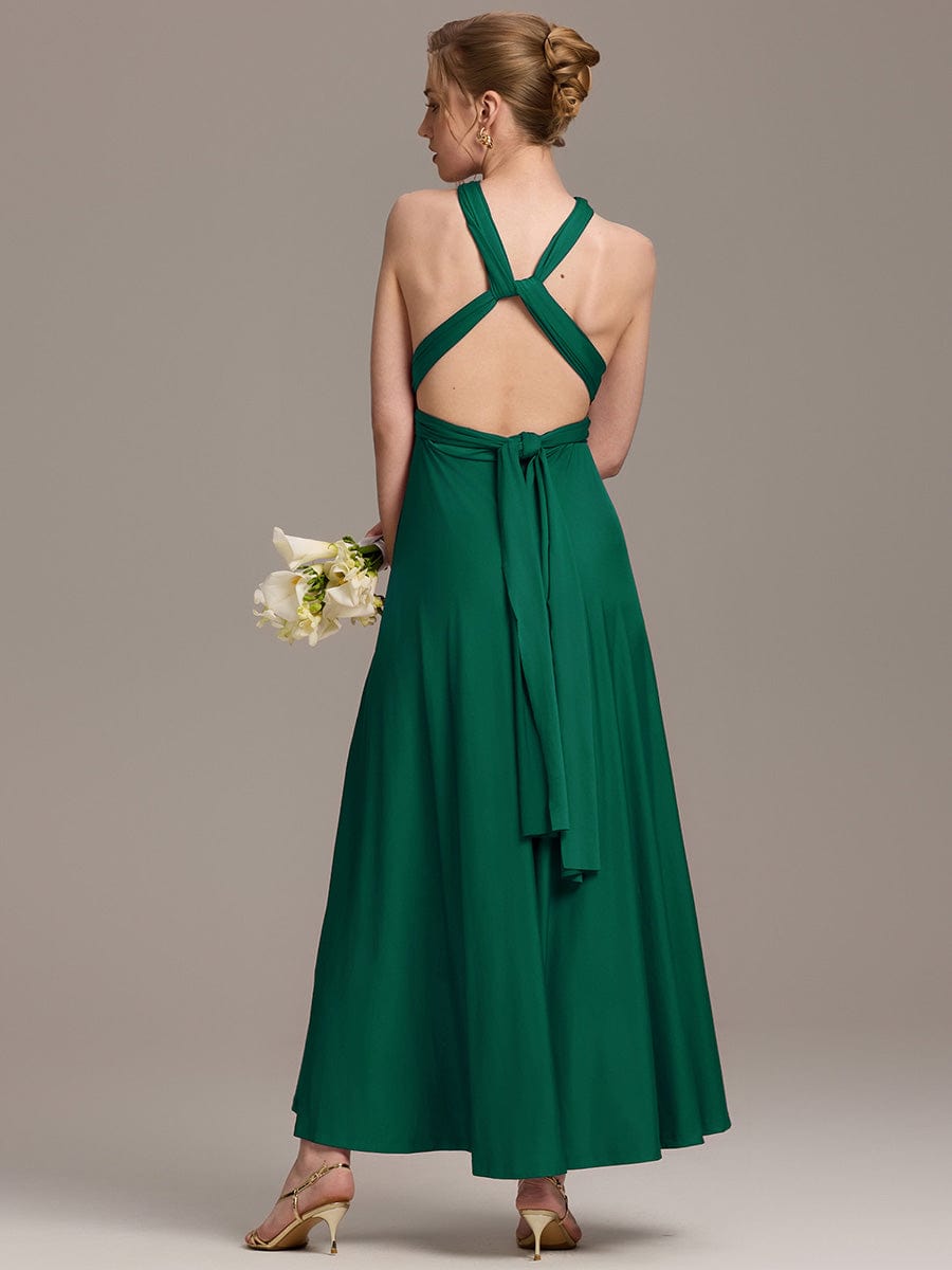 ever STYLES|High-Stretch Soft Versatile Convertible Bridesmaid Dress #color_Dark Green