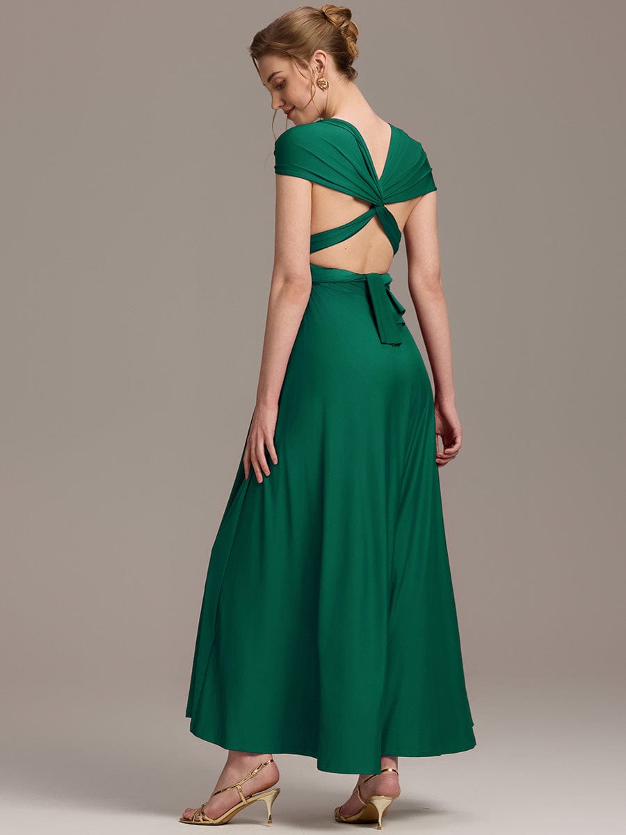 ever STYLES|High-Stretch Soft Versatile Convertible Bridesmaid Dress #color_Dark Green