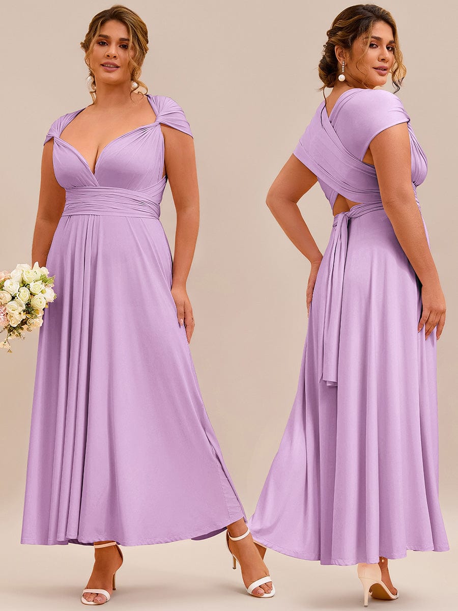ever STYLES|High-Stretch Soft Versatile Convertible Bridesmaid Dress #color_Lavender