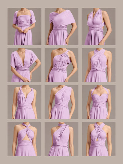 ever STYLES|High-Stretch Soft Versatile Convertible Bridesmaid Dress #color_Lavender