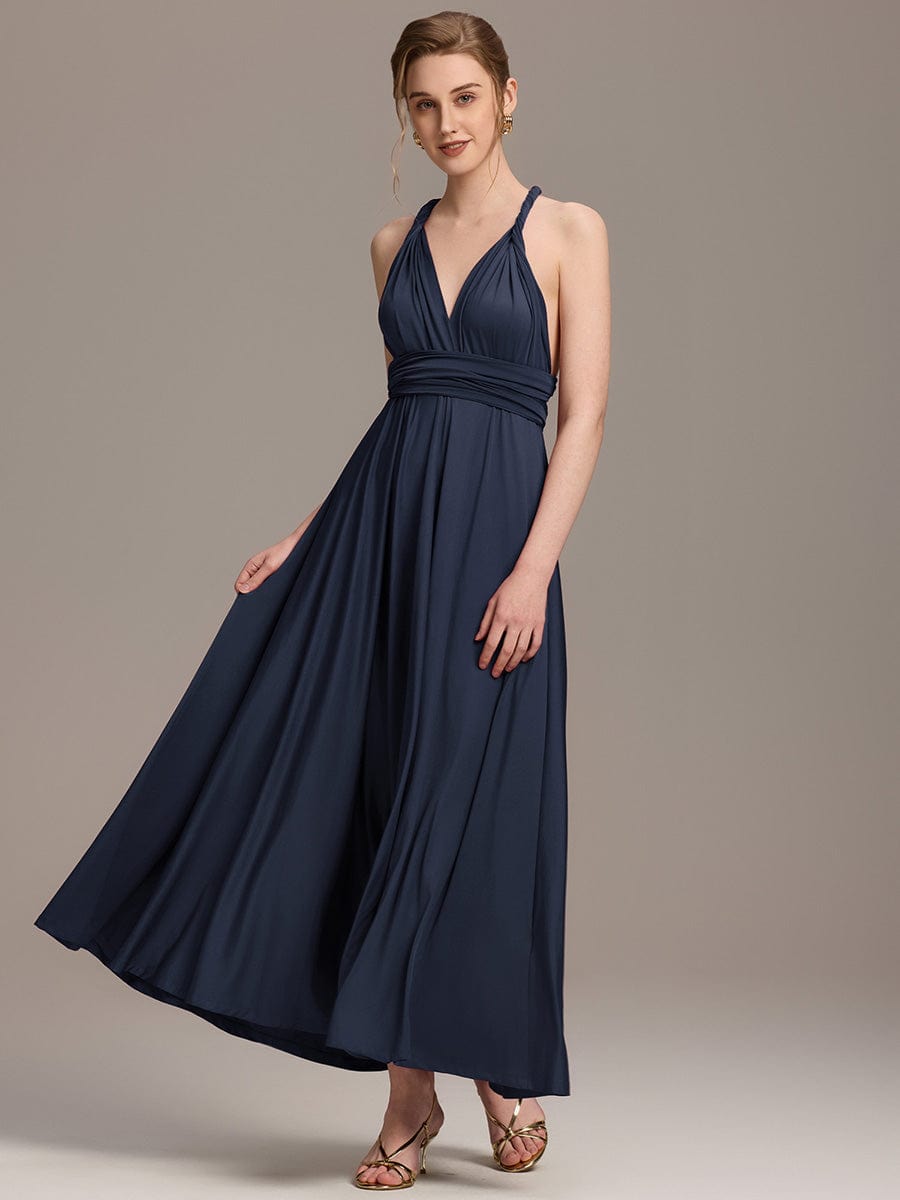 ever STYLES|High-Stretch Soft Versatile Convertible Bridesmaid Dress #color_Navy Blue