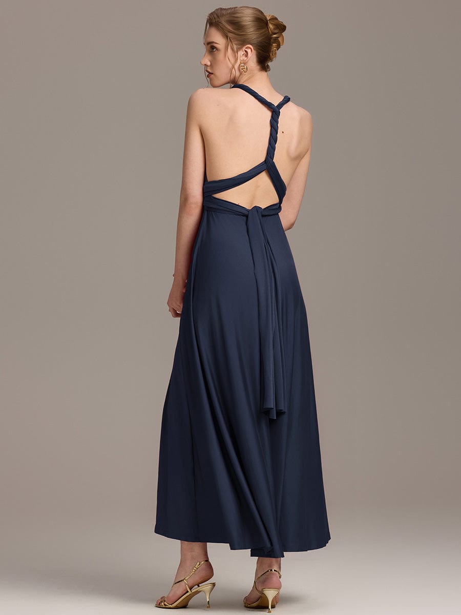 ever STYLES|High-Stretch Soft Versatile Convertible Bridesmaid Dress #color_Navy Blue