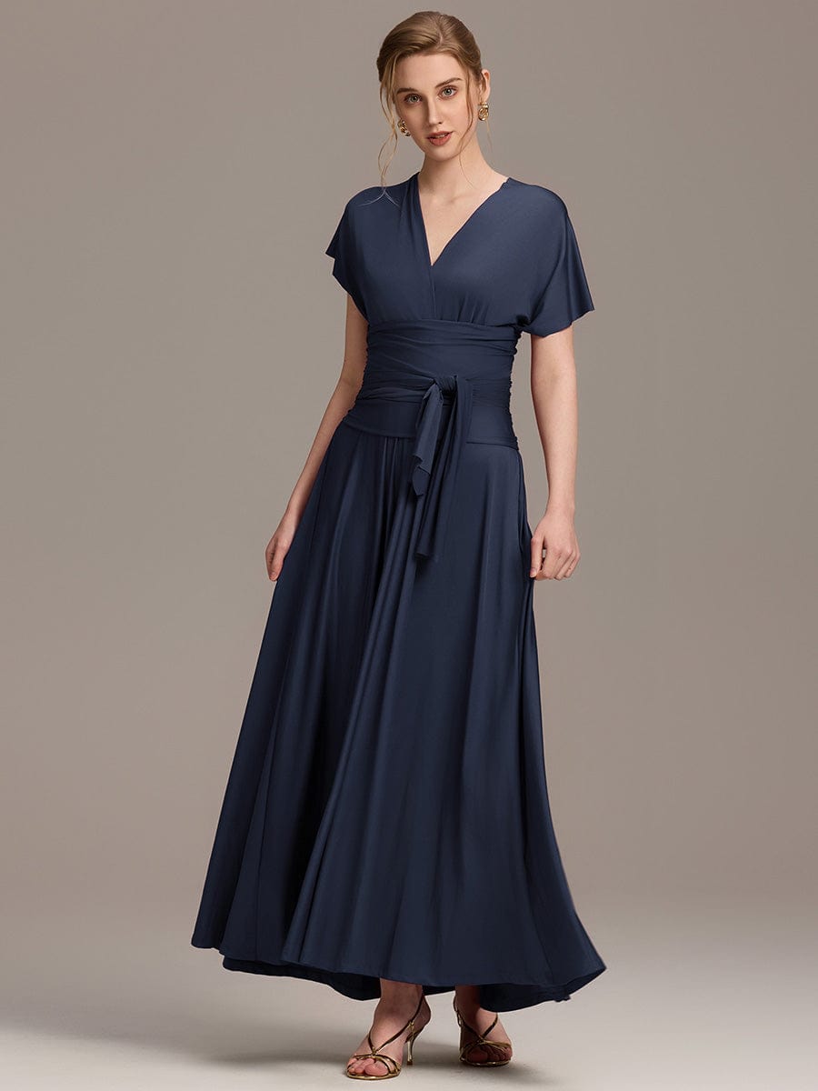 ever STYLES|High-Stretch Soft Versatile Convertible Bridesmaid Dress #color_Navy Blue