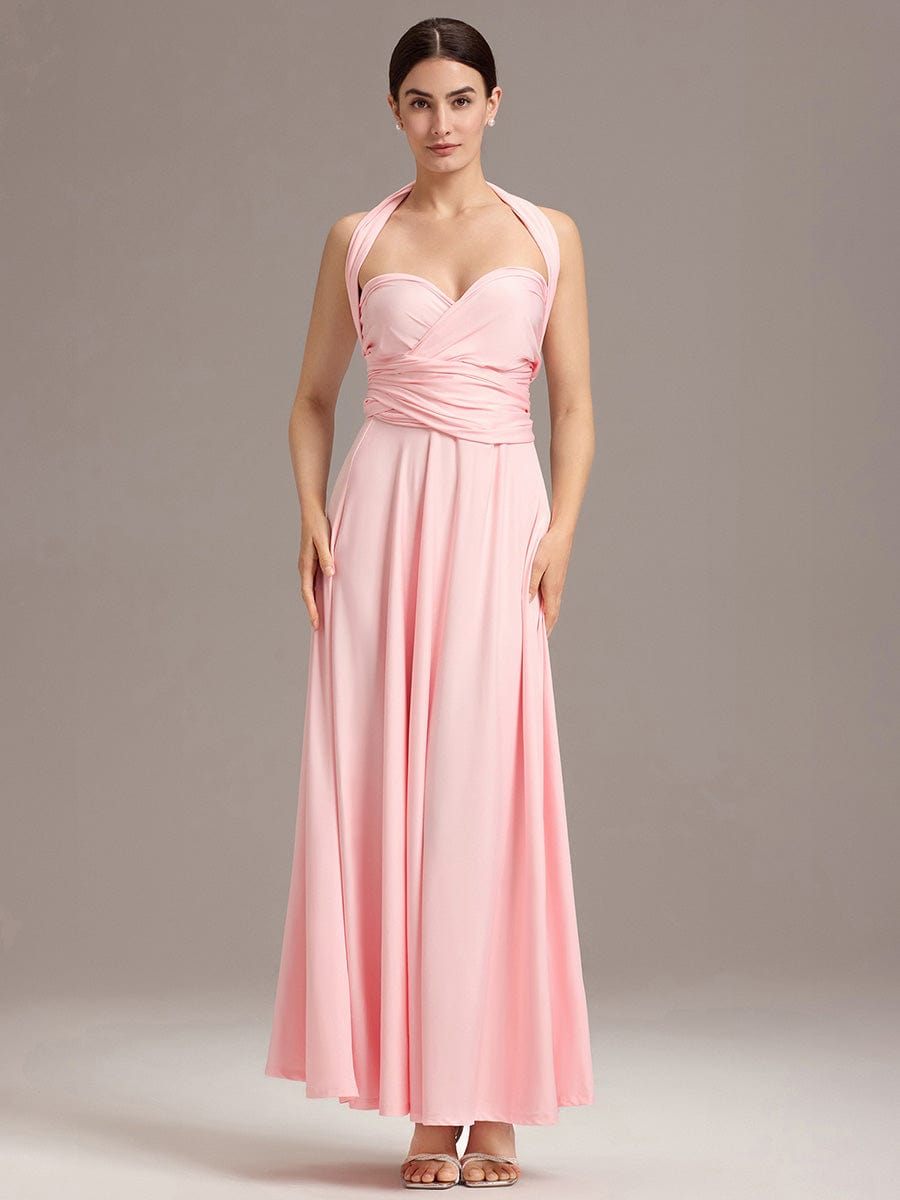 ever STYLES|High-Stretch Soft Versatile Convertible Bridesmaid Dress #color_Pink