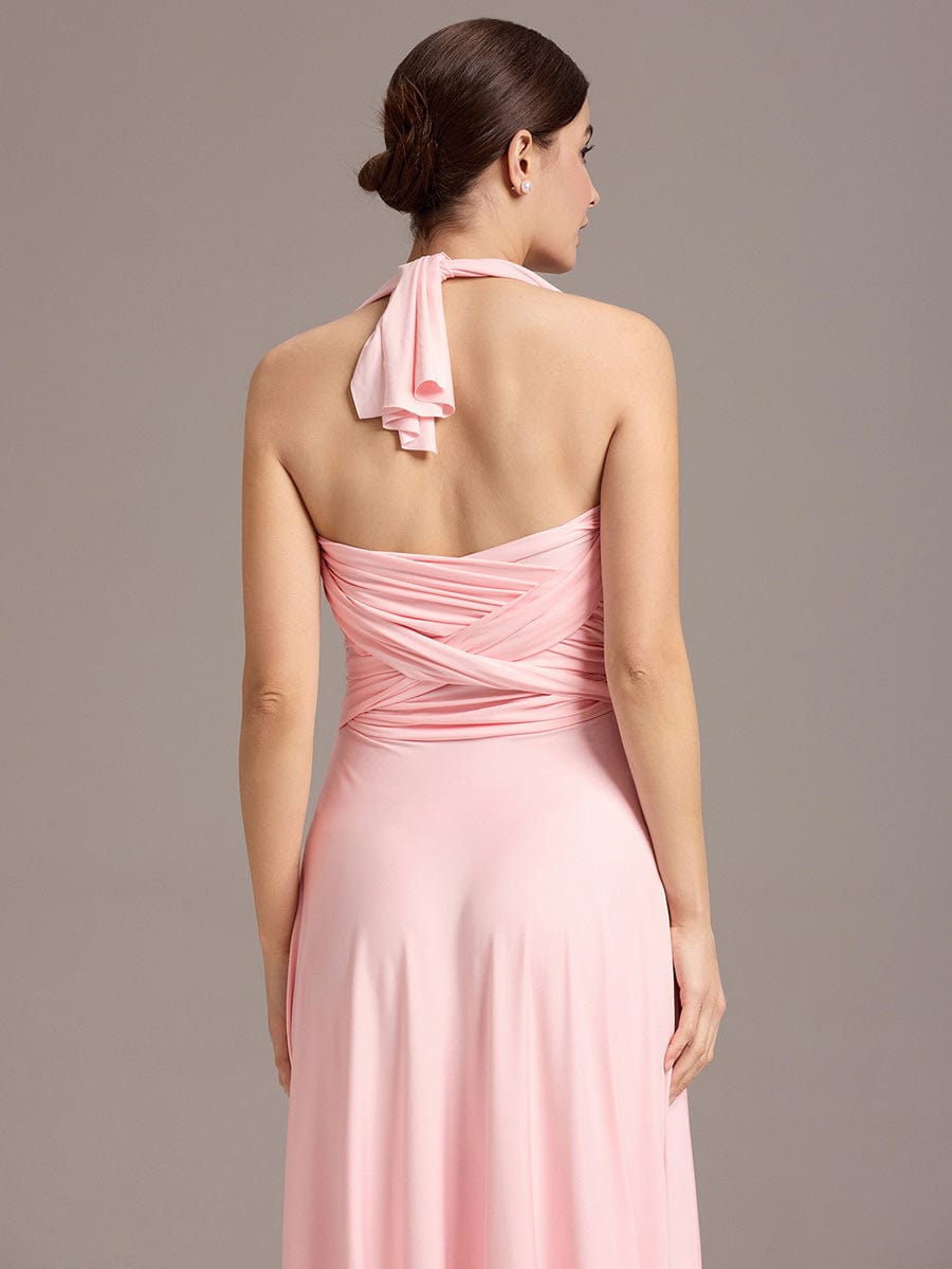 ever STYLES|High-Stretch Soft Versatile Convertible Bridesmaid Dress #color_Pink