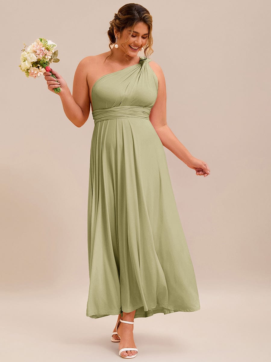 ever STYLES|High-Stretch Soft Versatile Convertible Bridesmaid Dress #color_Sage Green