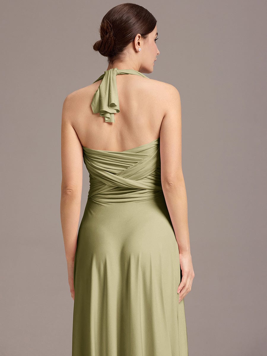 ever STYLES|High-Stretch Soft Versatile Convertible Bridesmaid Dress #color_Sage Green