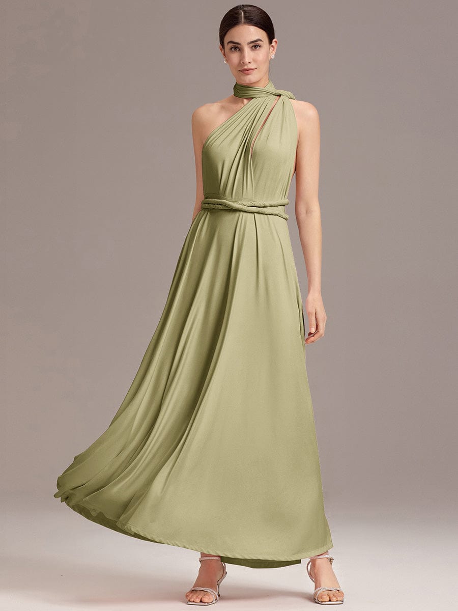 ever STYLES|High-Stretch Soft Versatile Convertible Bridesmaid Dress #color_Sage Green