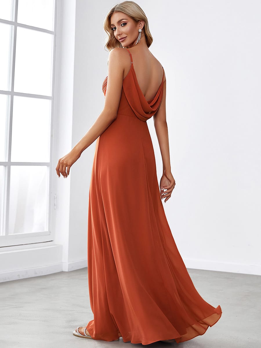 Burnt Orange Bridesmaid Dresses #style_ES80026BO