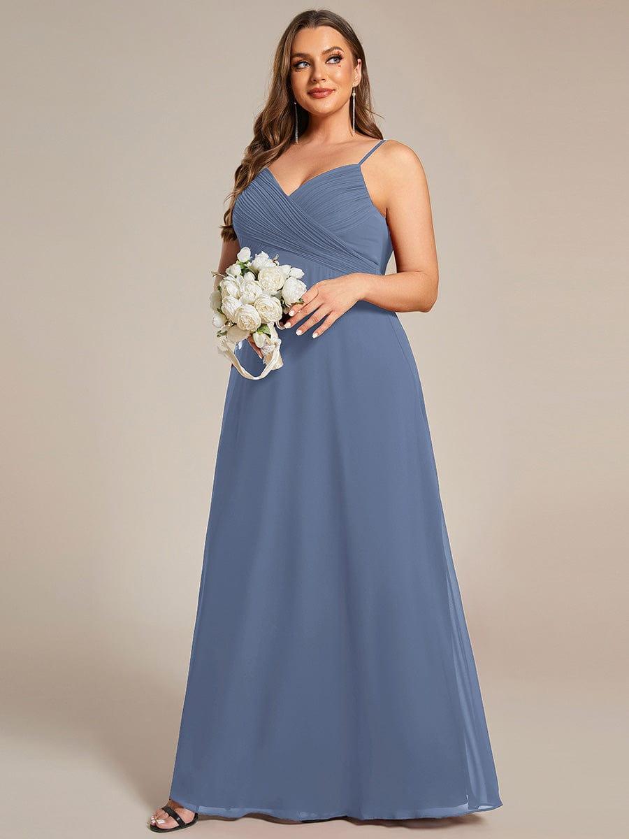 Dusty Blue Bridesmaid Gowns #style_ES80026DN