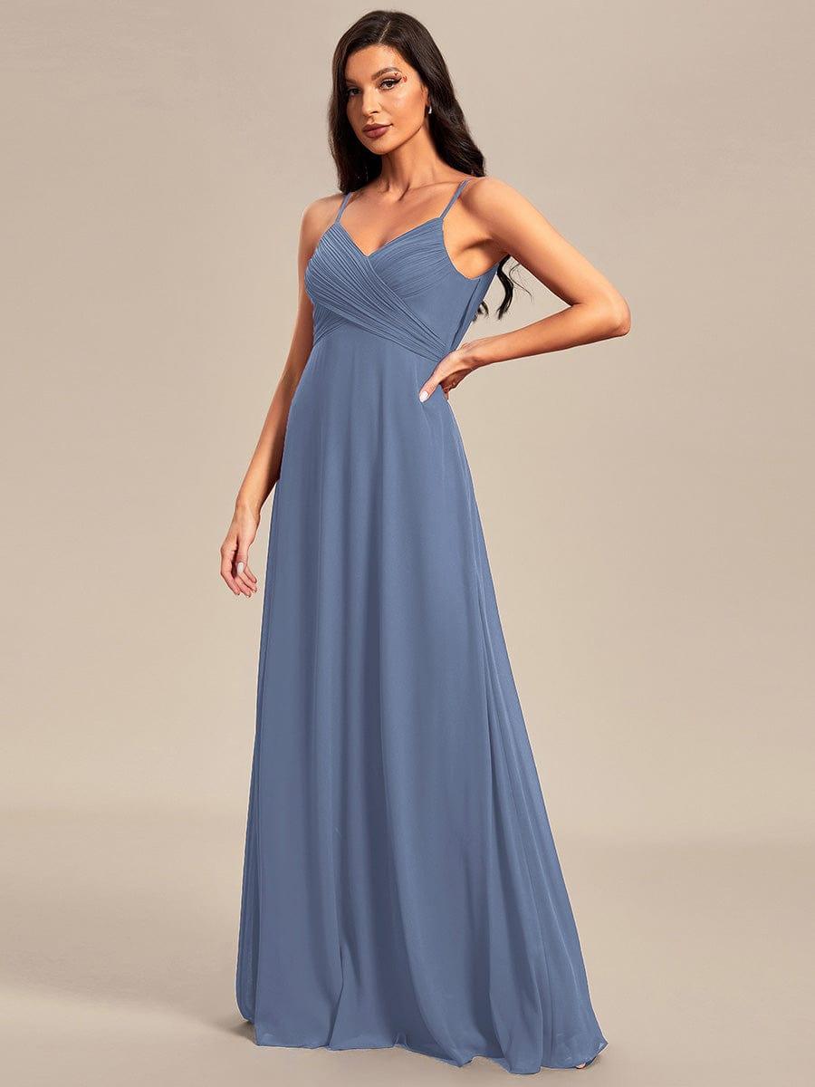 Dusty Blue Bridesmaid Gowns #style_ES80026DN