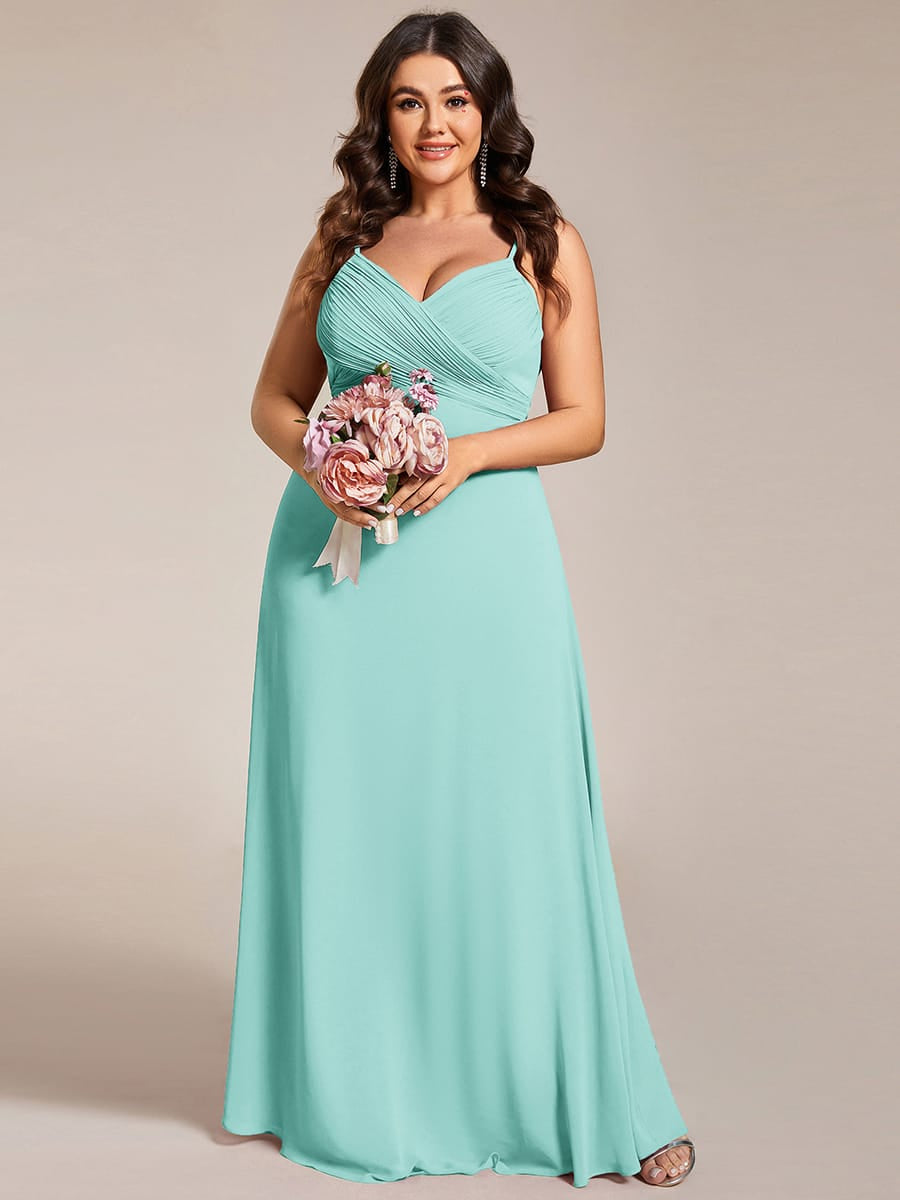 Sweetheart Draped Back Floor Length Bridesmaid Dress #color_EB
