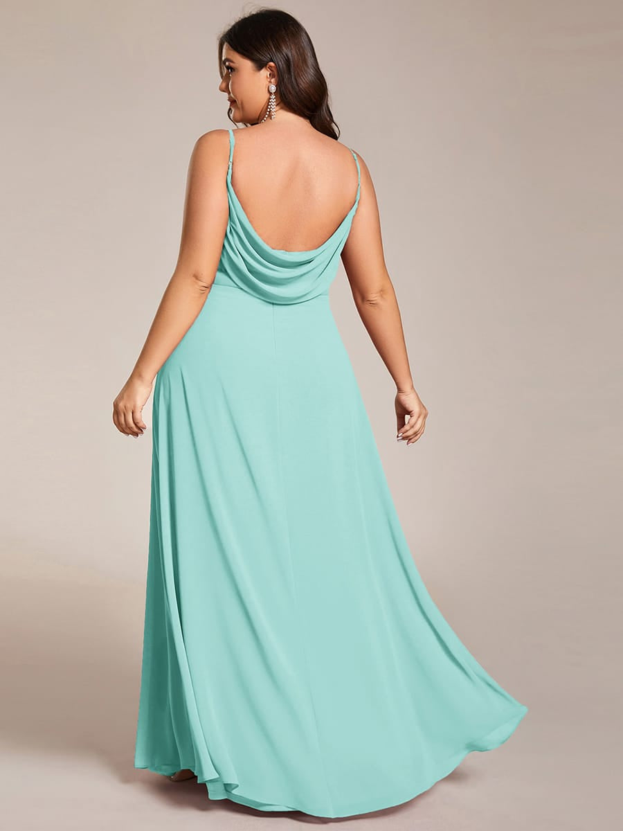 Sweetheart Draped Back Floor Length Bridesmaid Dress #color_EB