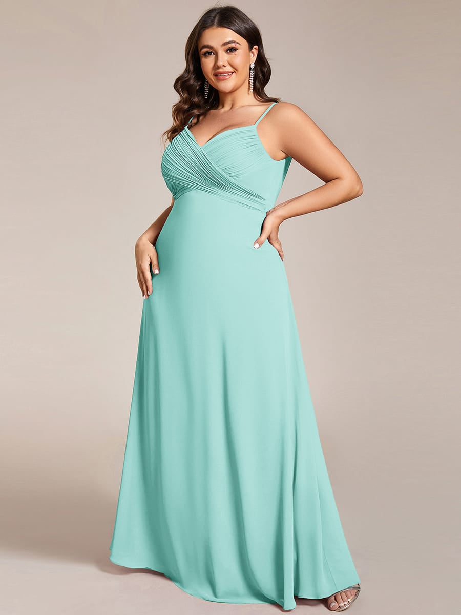 Sweetheart Draped Back Floor Length Bridesmaid Dress #color_EB