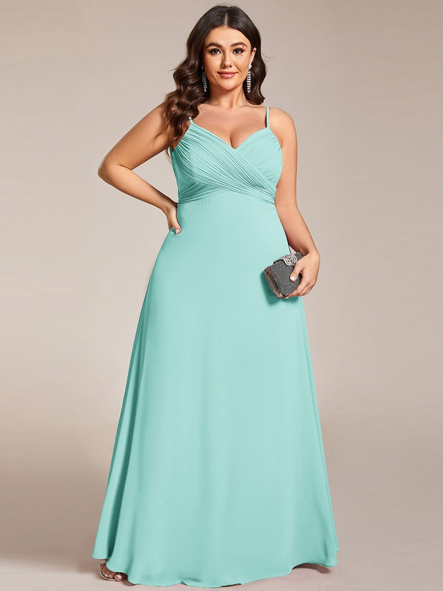 Sweetheart Draped Back Floor Length Bridesmaid Dress #color_EB