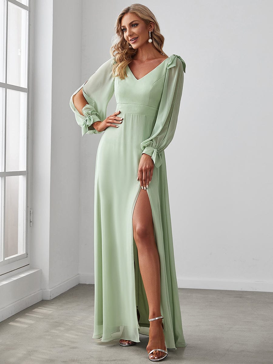Sage Green Bridesmaid Dresses #style_ES80116MG
