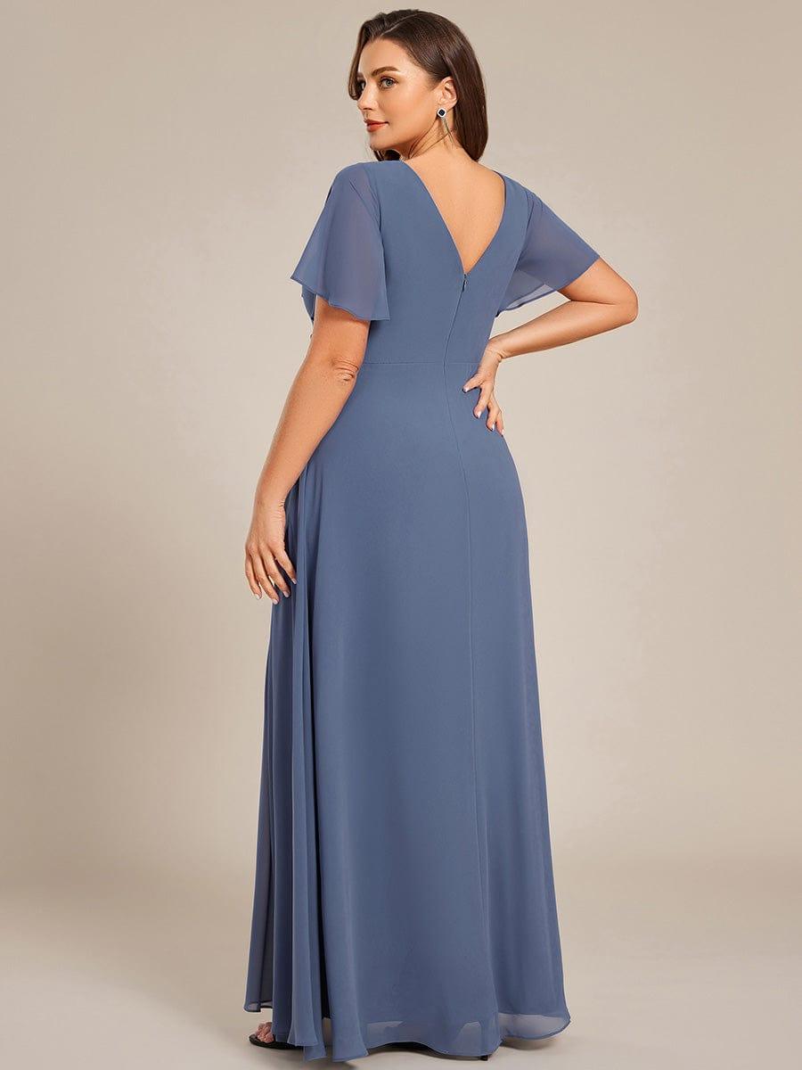 Dusty Blue Bridesmaid Gowns #style_ESS0050DN