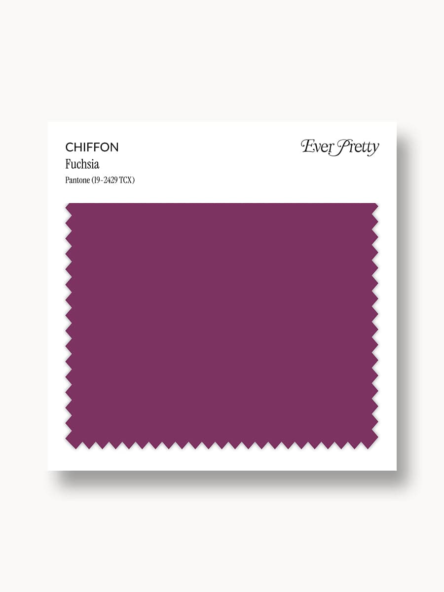 Ever-Pretty Chiffon Swatch Fuchsia