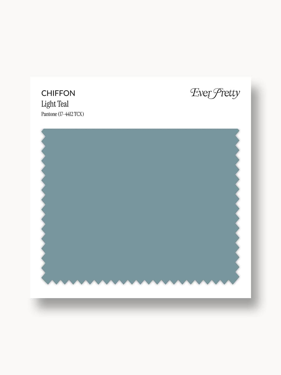 Ever-Pretty Chiffon Swatch Light Teal