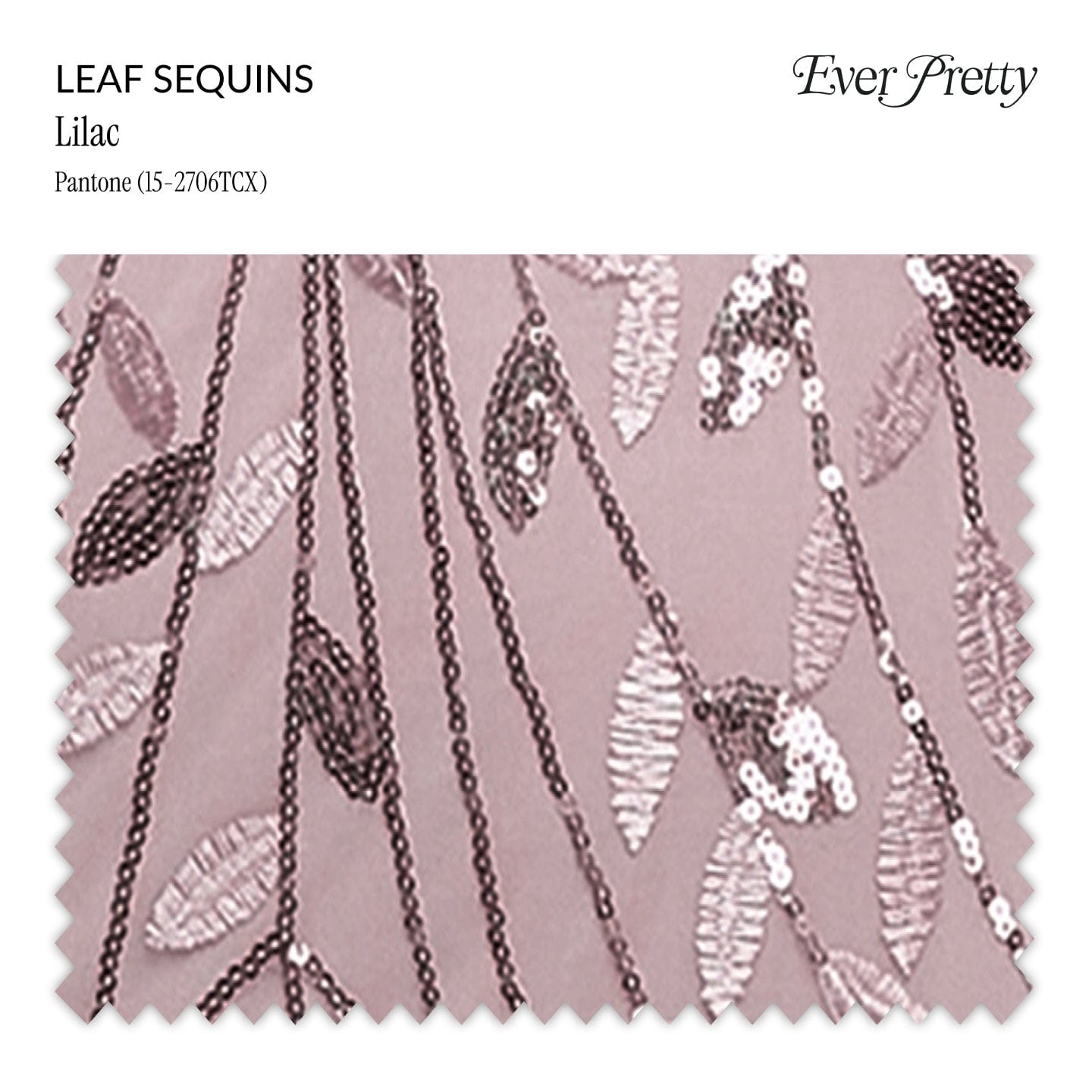 Ever-Pretty Leaf Sequin Swatch #Color_Lilac