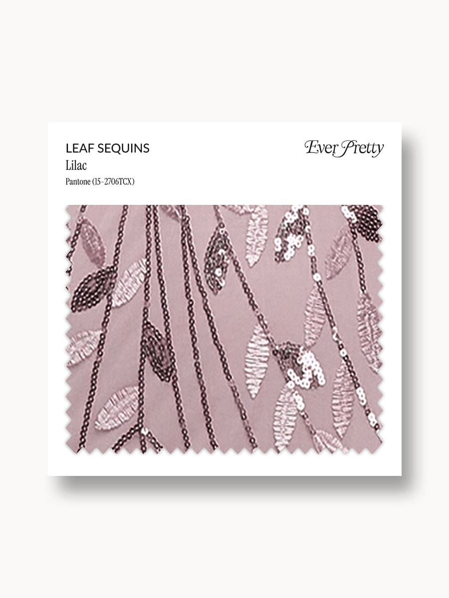 Ever-Pretty Leaf Sequin Swatch #Color_Lilac