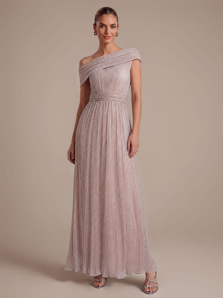 Pleated Tulle Sleeveless Dress #color_Pink