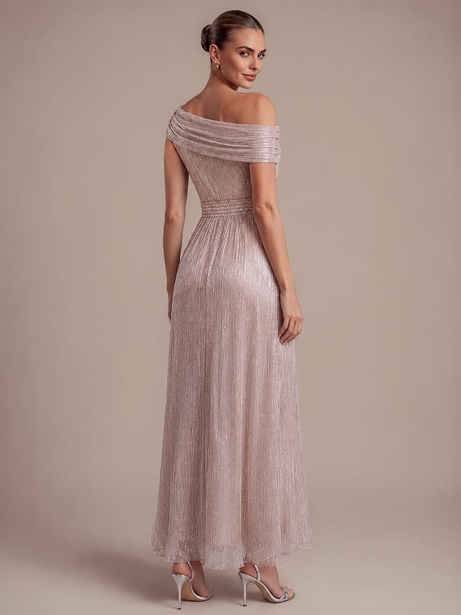 Pleated Tulle Sleeveless Dress #color_Pink
