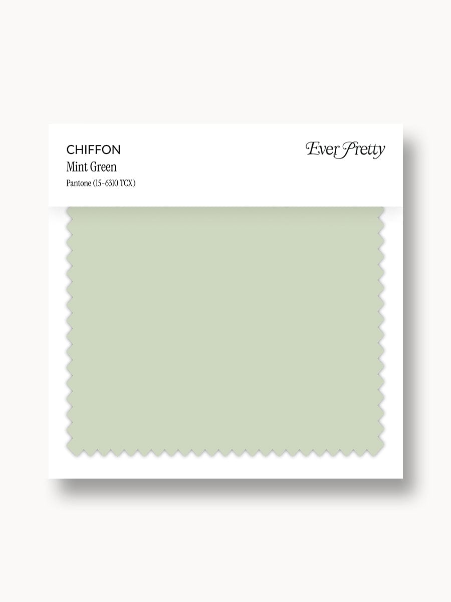 Ever-Pretty Chiffon Swatch Mint Green