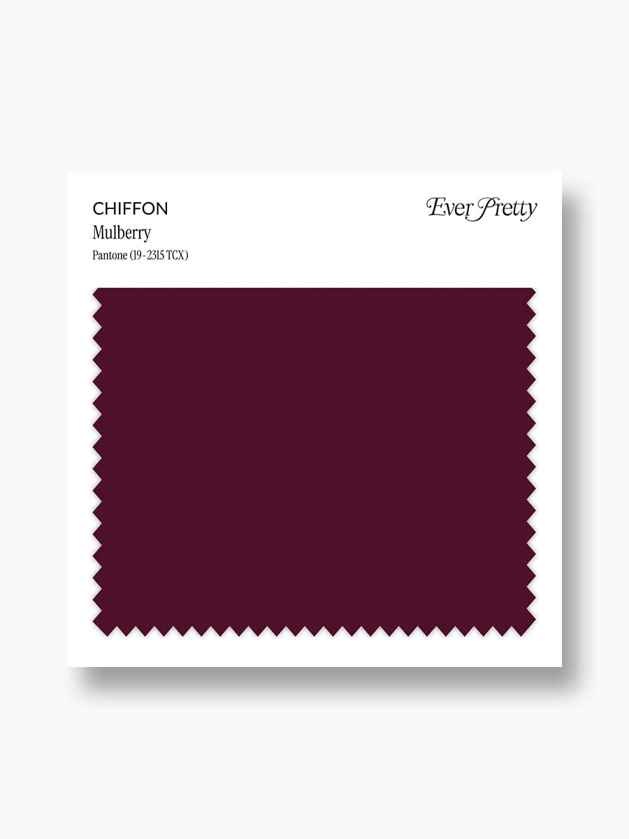 Ever-Pretty Chiffon Swatch Mulberry