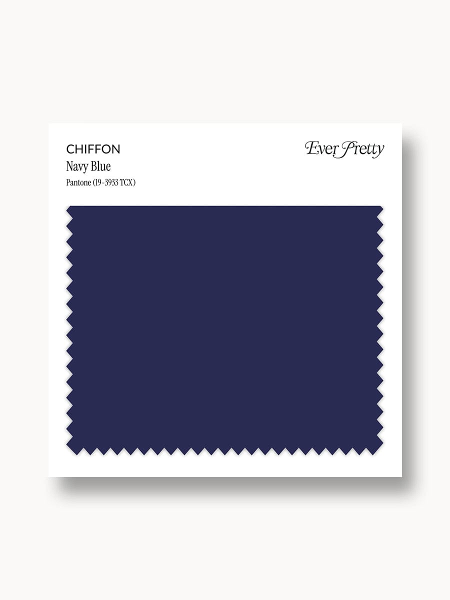 Ever-Pretty Chiffon Swatch Navy Blue