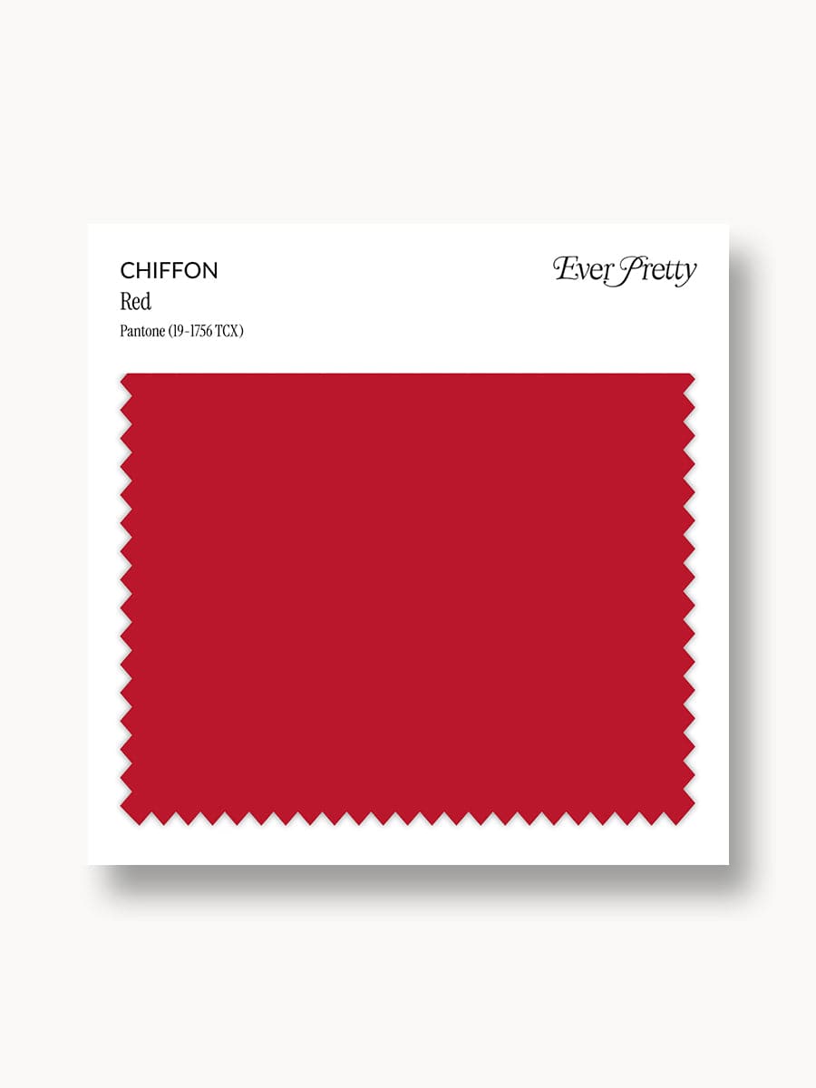 Ever-Pretty Chiffon Swatch Red