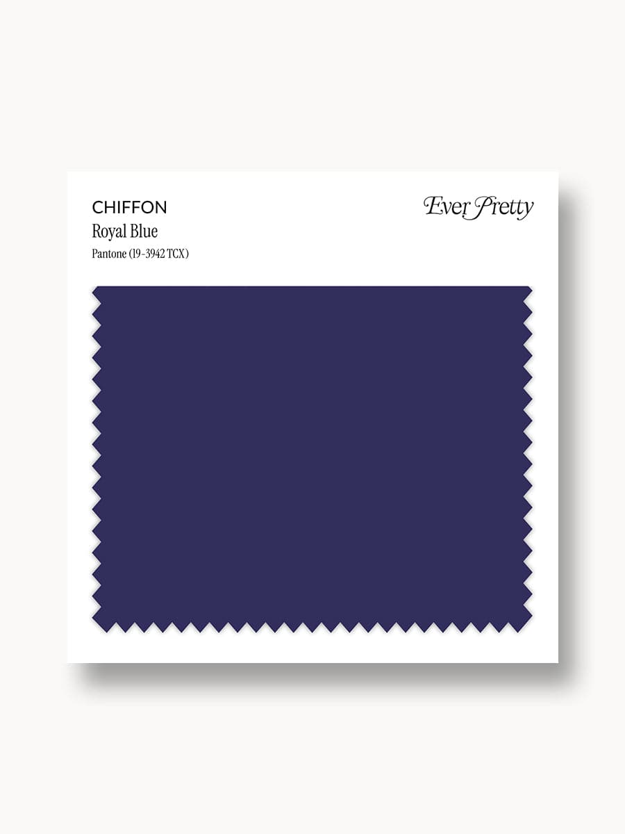 Ever-Pretty Chiffon Swatch Royal Blue