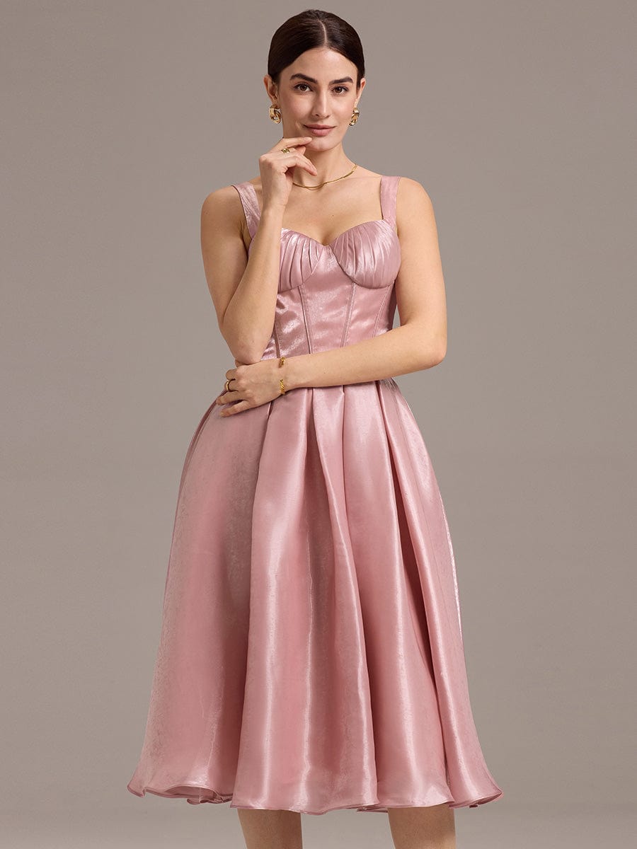 Satin Strap A-line Guest Dress #color_Dusty Rose