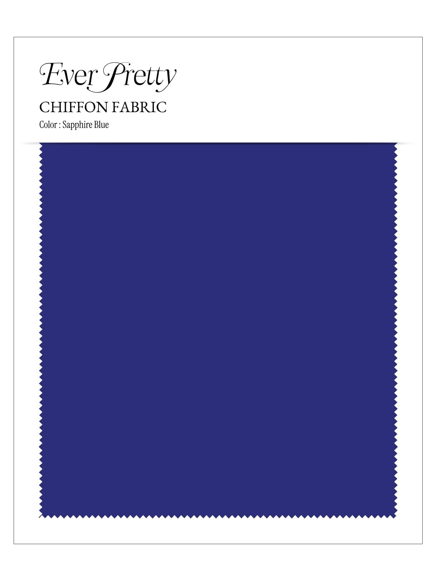 Ever-Pretty Chiffon Swatch #Color_Sapphire Blue