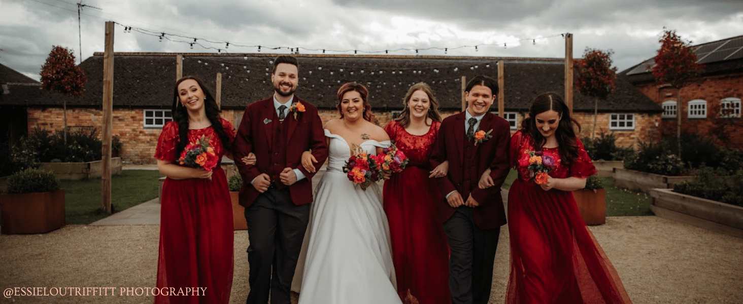 S&L's Burgundy Bridesmaid Dresses