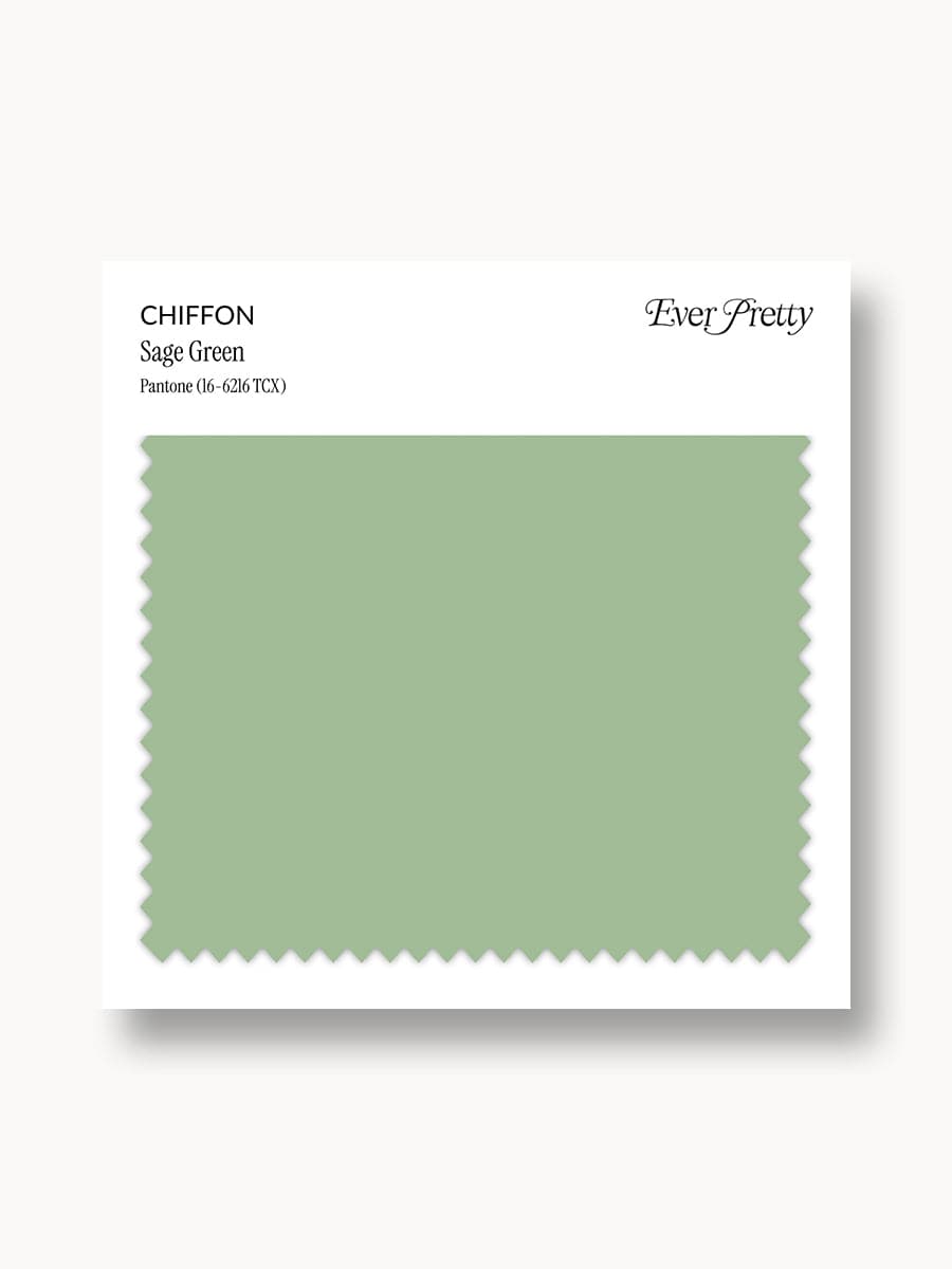 Ever-Pretty Chiffon Swatch Sage Green