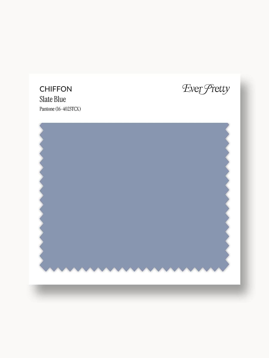 Ever-Pretty Chiffon Swatch Slate Blue