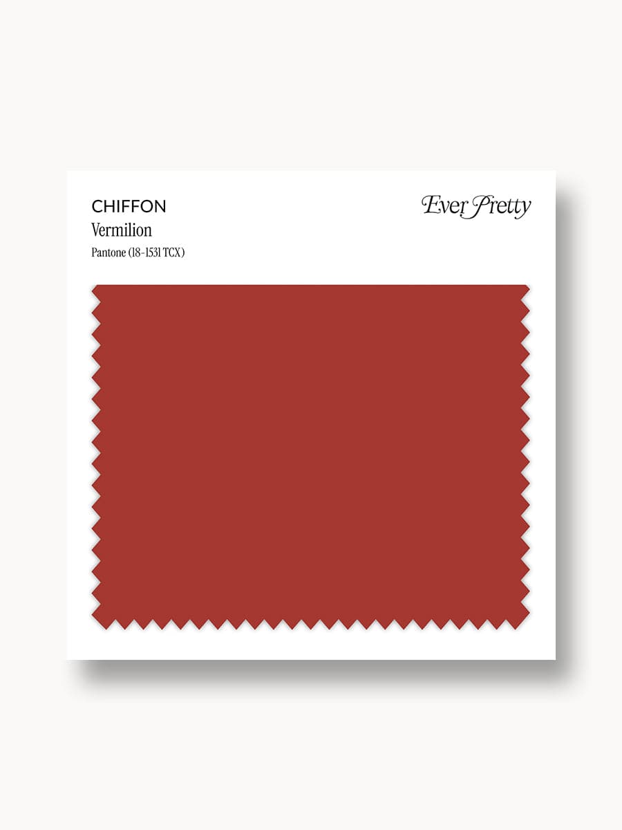 Ever-Pretty Chiffon Swatch Vermilion