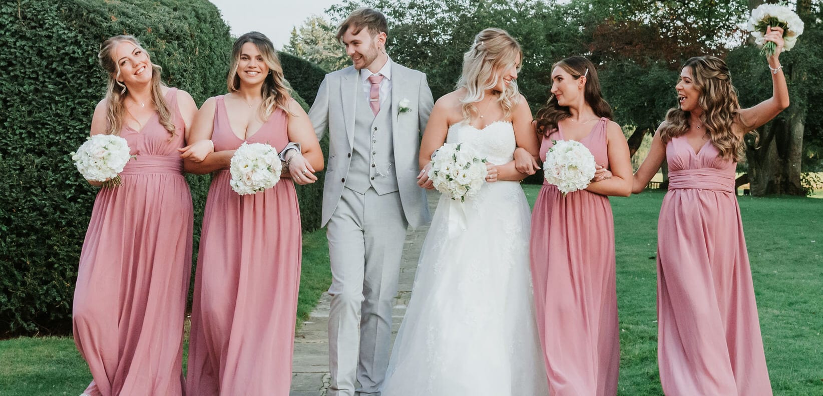 PINK BRIDESMAID DRESS