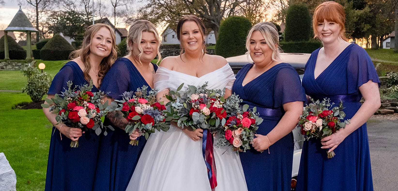 NAVY BLUE BRIDESMAID DRESS