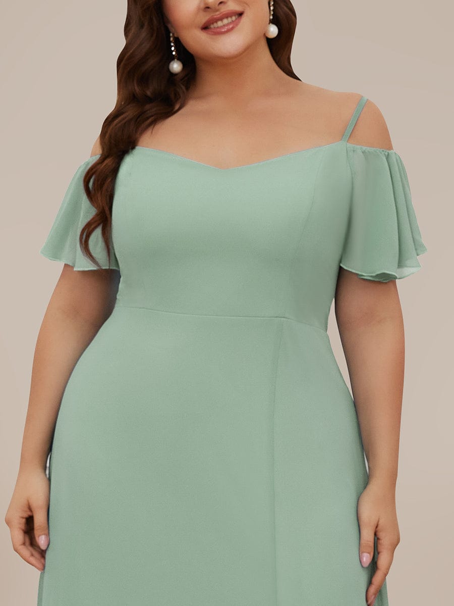 Sage Green Bridesmaid Dresses #style_ES00237MG