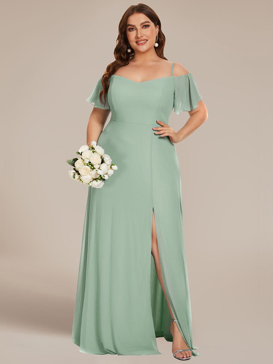 Sage Green Bridesmaid Dresses #style_ES00237MG
