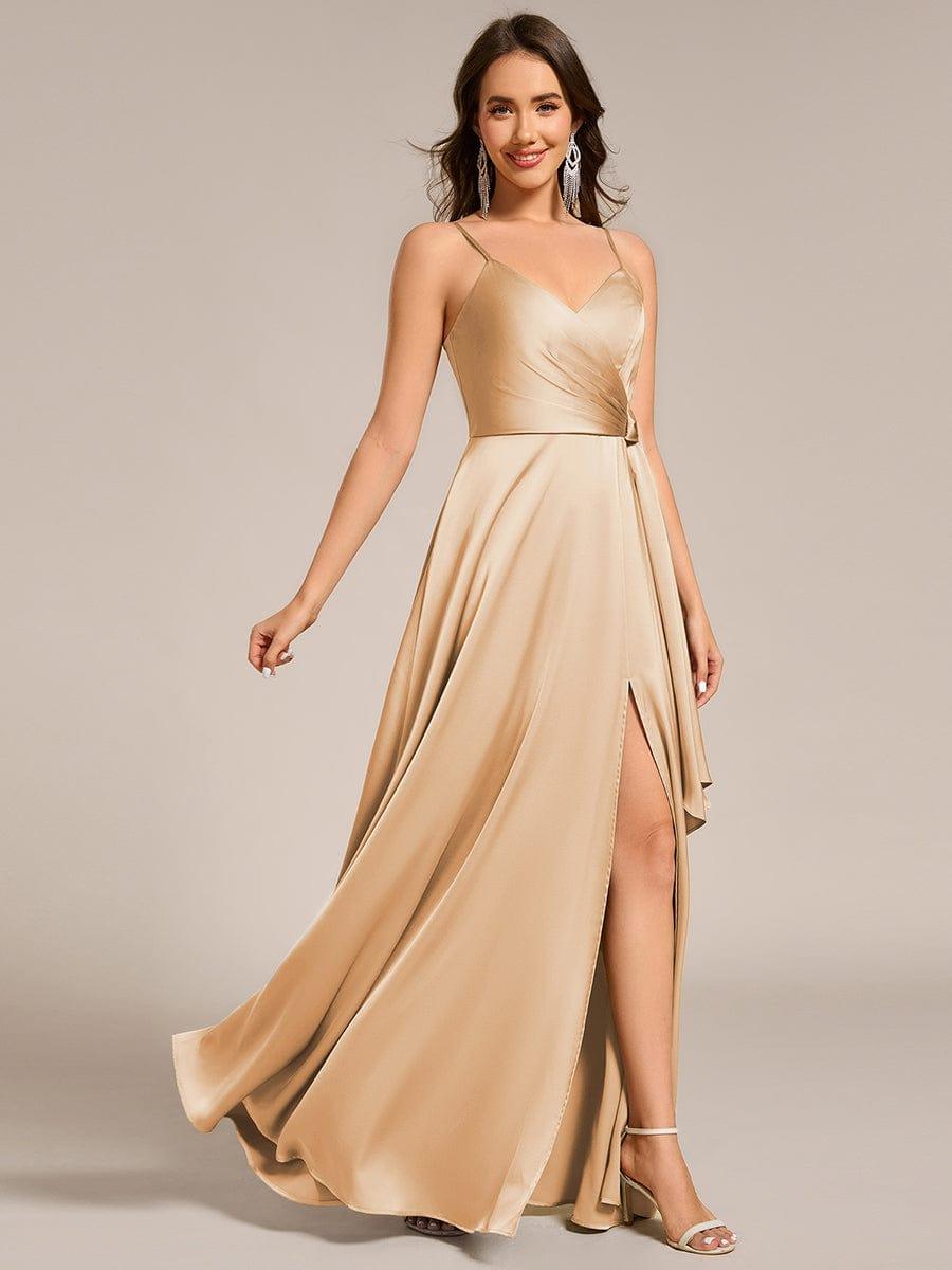 Top Picks Champagne Bridesmaid Gowns #style_ES02317CH