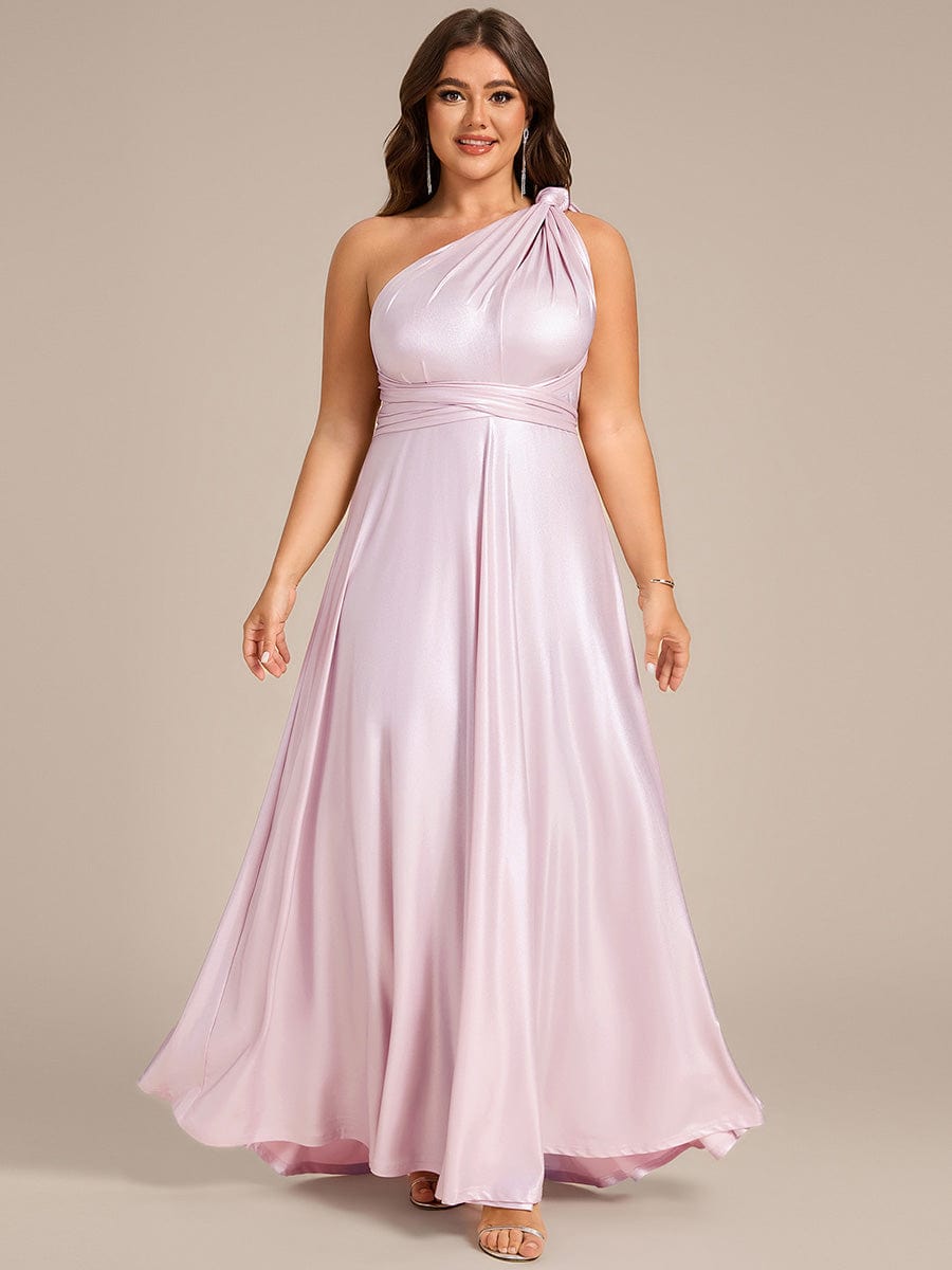 ever STYLES|High-Stretch Soft Versatile Convertible Bridesmaid Dress #color_Metallic Pink
