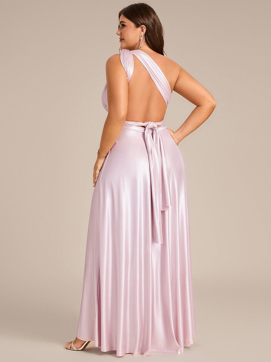 ever STYLES|High-Stretch Soft Versatile Convertible Bridesmaid Dress #color_Metallic Pink