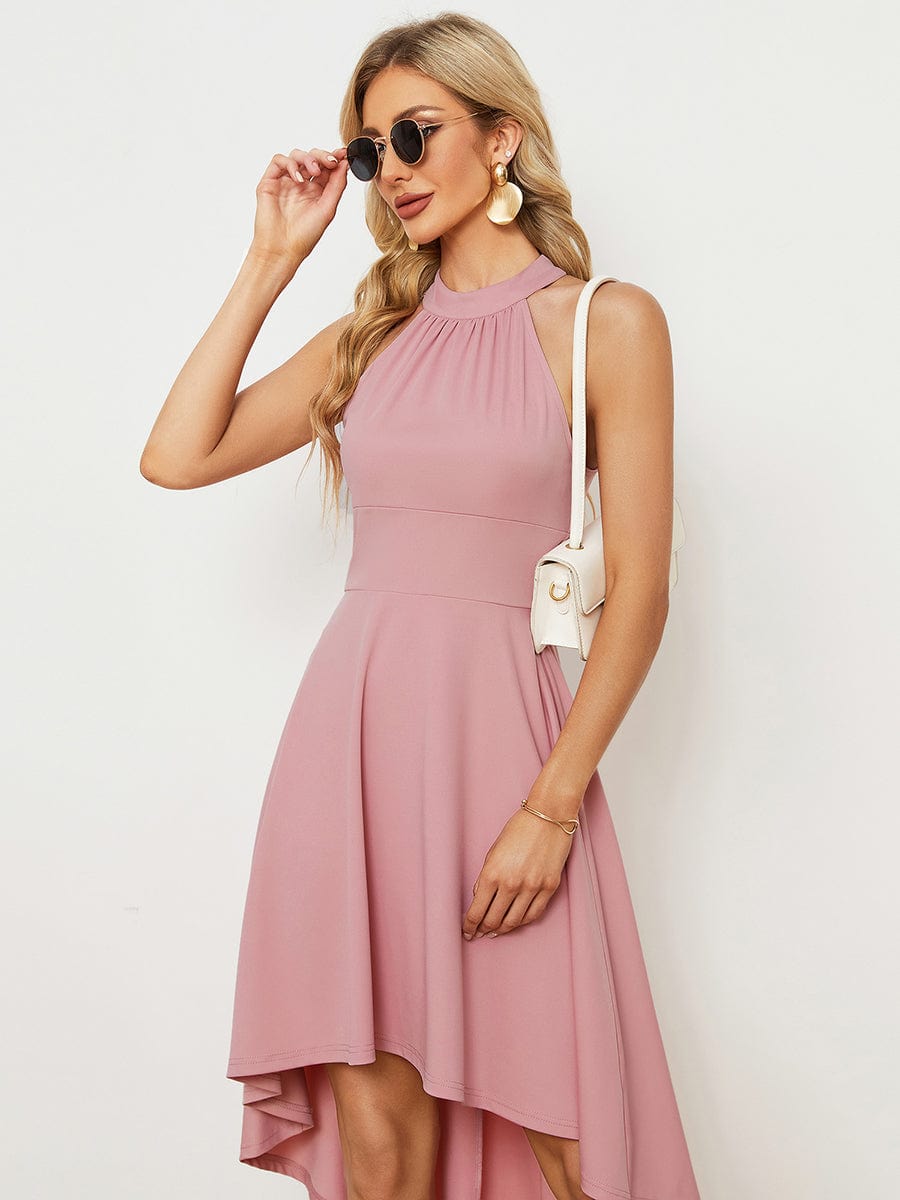 A-Line Halter Summer Sundresses Causal Cocktail Dress