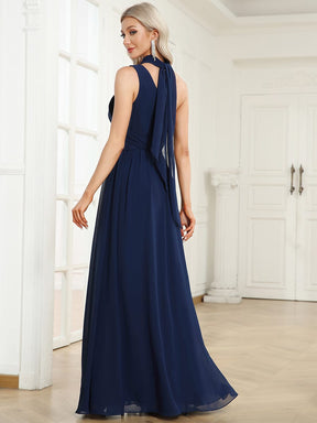Chiffon One Shoulder Asymmetrical Embellished Waist Multiway Evening Dress
