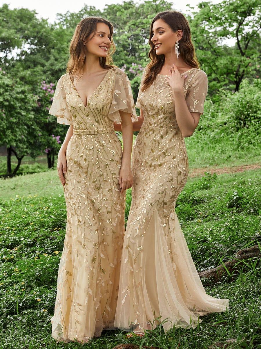 Gold Bridesmaid Dresses Mixed Styles - Ever-Pretty UK Gold Bridesmaid Dresses Mixed Styles - Ever-Pretty UK