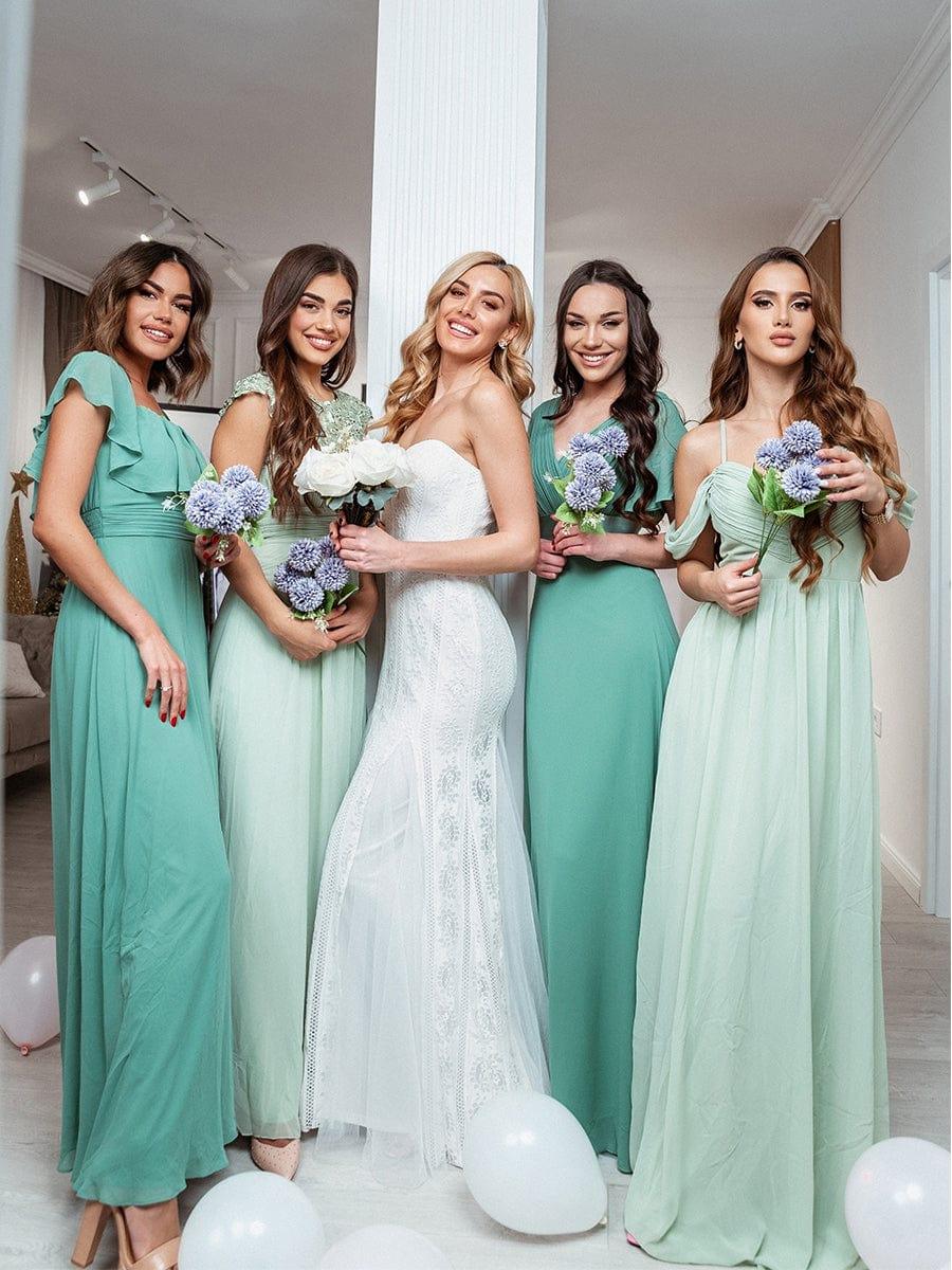Sage Green Wedding Guest Dress,Bridesmaid dress main image 0